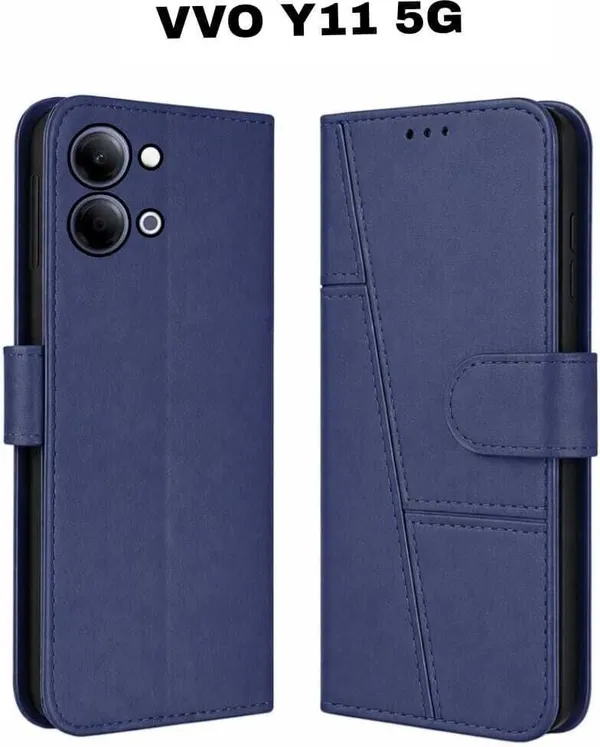 Flip_Cover_for_VIVO_Y11,_VIVO_Y21,_VIVO_Y05_(Black,_Magnetic_Case,_Leather,_Pack_of:_1)