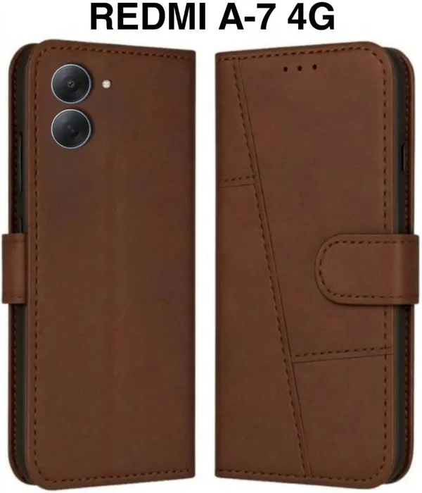 Flip_Cover_for_REDMI_A7_4G_(Brown,_Magnetic_Case,_Leather,_Pack_of:_1)