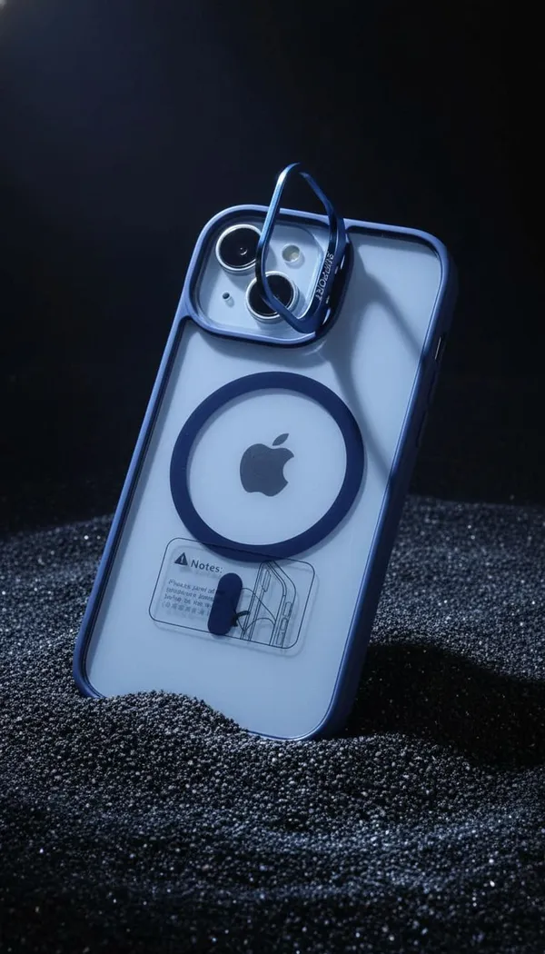 CASELIN_Back_Cover_for_Apple_iPhone_17_(Blue,_Ring_Case,_Metal,_Pack_of:_1)