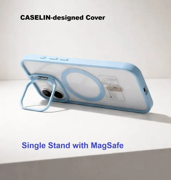 CASELIN_Back_Cover_for_Apple_iPhone_15_(Blue,_Ring_Case,_Metal,_Pack_of:_1)