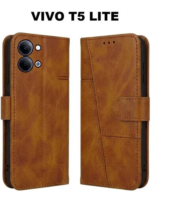 Flip_Cover_for_VIVO_T5_LITE_44W_(Yellow,_Magnetic_Case,_Leather,_Pack_of:_1)