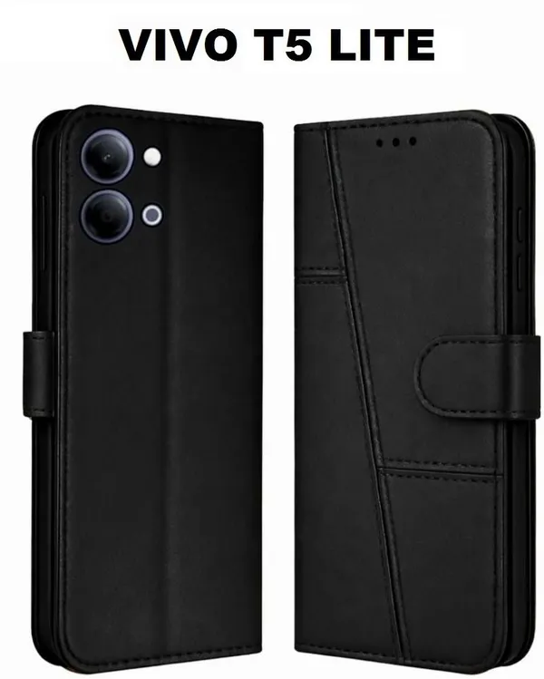 Flip_Cover_for_VIVO_T5_LITE_44W_(Black,_Magnetic_Case,_Leather,_Pack_of:_1)