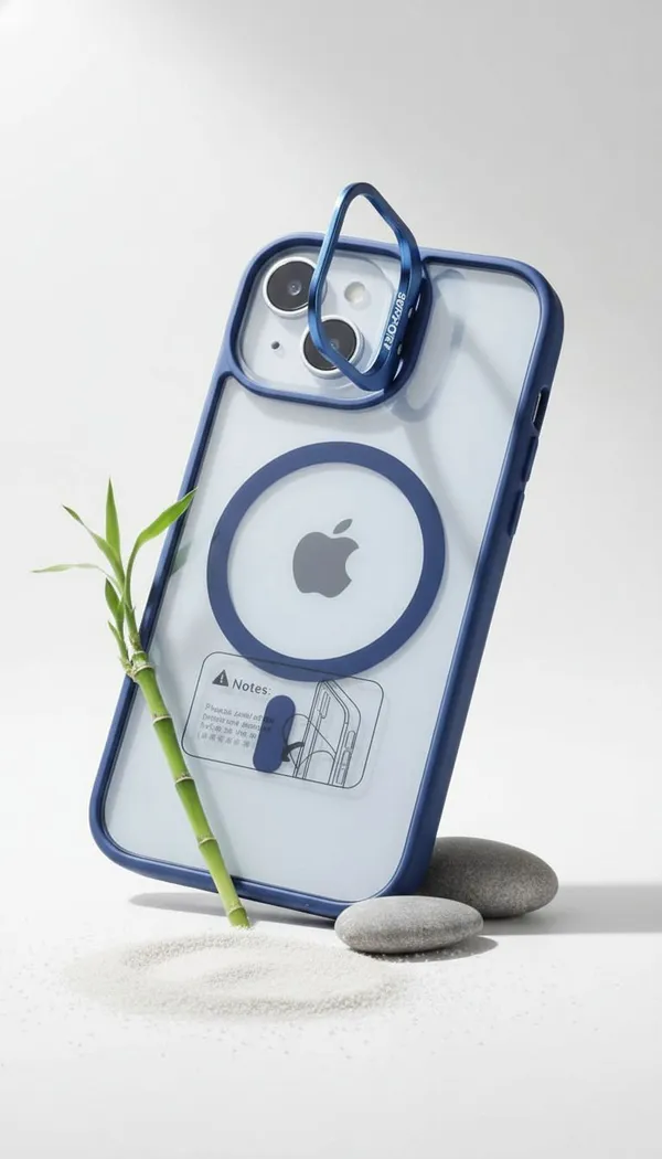 CASELIN_Back_Cover_for_Apple_iPhone_15_(Blue,_Ring_Case,_Metal,_Pack_of:_1)