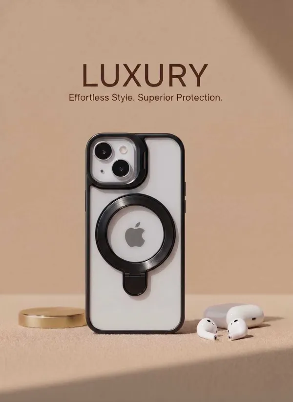 CASELIN_Back_Cover_for_Apple_iPhone_15_(Black,_Ring_Case,_Metal,_Pack_of:_1)