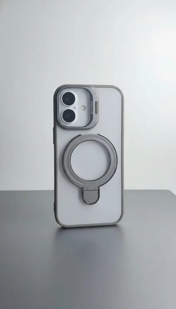 CASELIN_Back_Cover_for_Apple_iPhone_17_(Grey,_Ring_Case,_Metal,_Pack_of:_1)