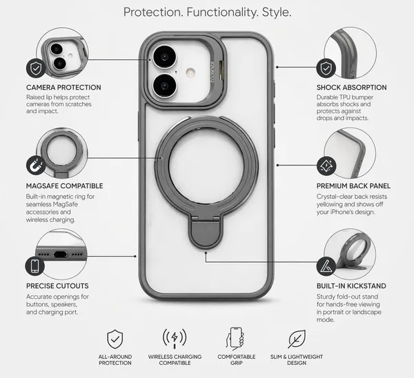 CASELIN_Back_Cover_for_Apple_iPhone_17_(Grey,_Ring_Case,_Metal,_Pack_of:_1)