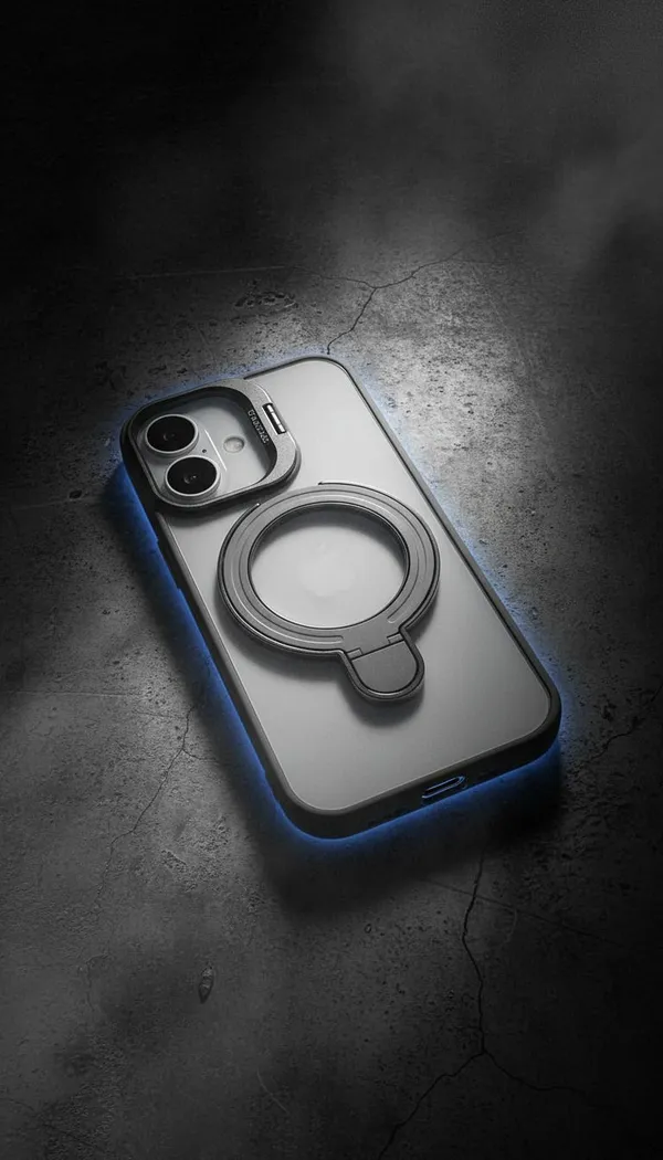 CASELIN_Back_Cover_for_Apple_iPhone_17_(Grey,_Ring_Case,_Metal,_Pack_of:_1)