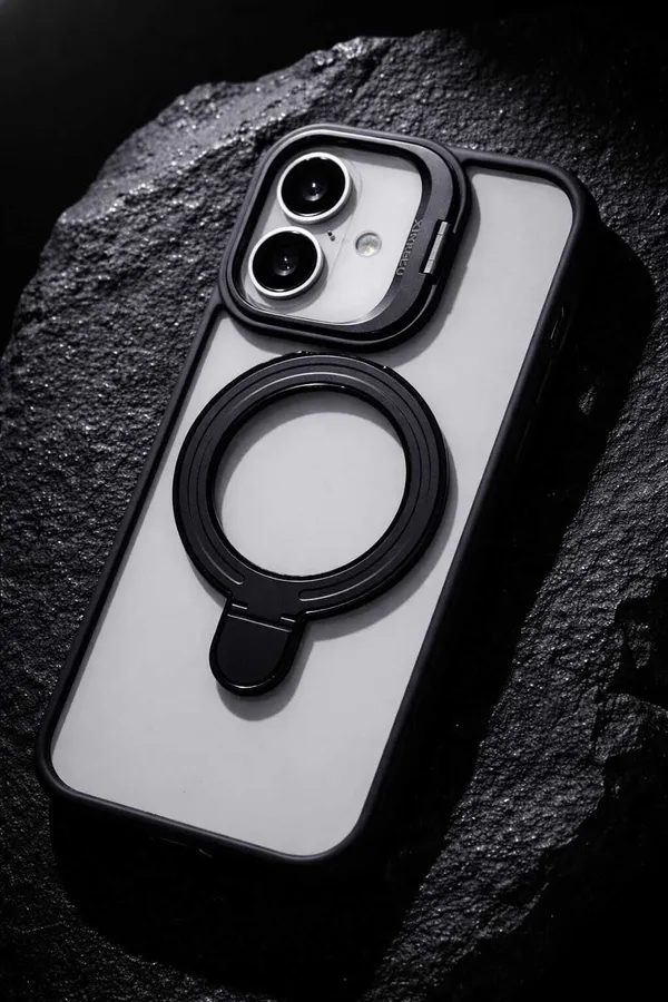 CASELIN_Back_Cover_for_Apple_iPhone_17_(Black,_Ring_Case,_Metal,_Pack_of:_1)