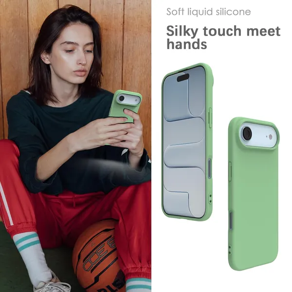 Premium_Silicone_Phone_Case_for_iPhone_17_Air_-_Mint_Green