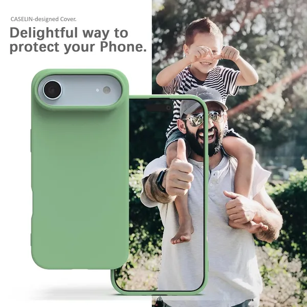 Premium_Silicone_Phone_Case_for_iPhone_17_Air_-_Mint_Green
