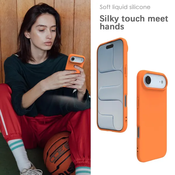Premium_Silicone_Phone_Case_for_iPhone_17_Air_-_Orange