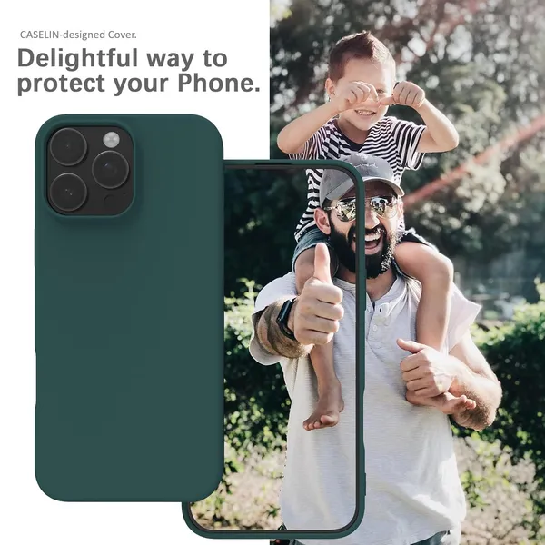 Premium_Silicone_Phone_Case_for_iPhone_16_Pro_&_iPhone_17_Pro_-_Dark_Green