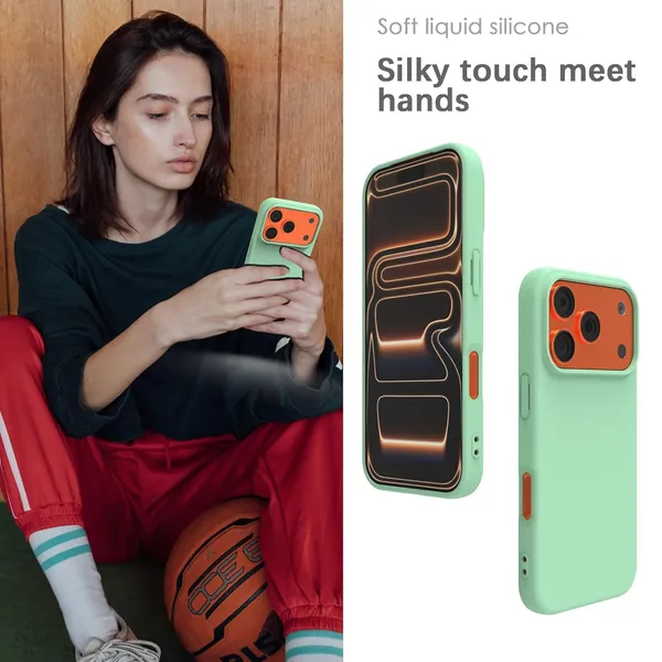 Premium_Silicone_Phone_Case_for_iPhone_16_Pro_&_iPhone_17_Pro_-_Light_Cyan