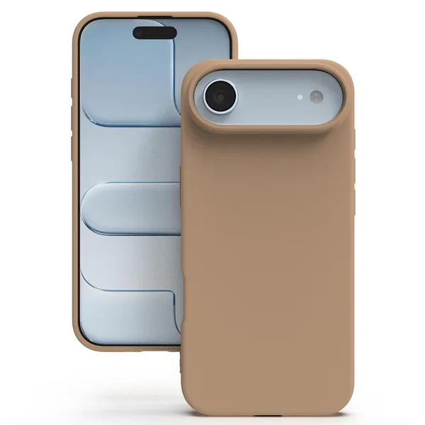 Premium_Silicone_Phone_Case_for_iPhone_17_Air_-_Brown