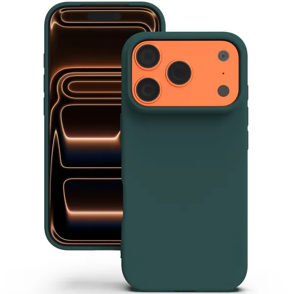 Premium_Silicone_Phone_Case_for_iPhone_16_Pro_&_iPhone_17_Pro_-_Dark_Green