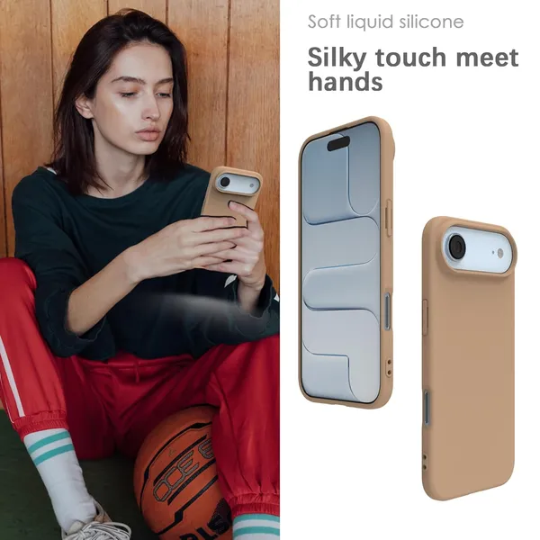Premium_Silicone_Phone_Case_for_iPhone_17_Air_-_Brown