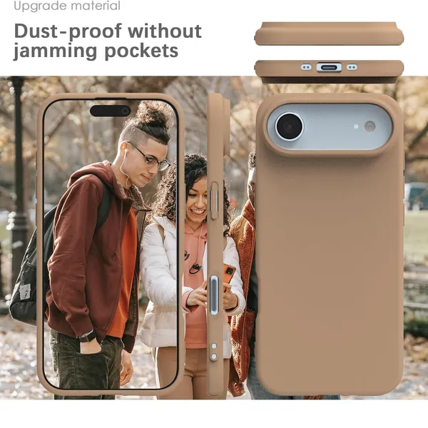 Premium_Silicone_Phone_Case_for_iPhone_17_Air_-_Brown