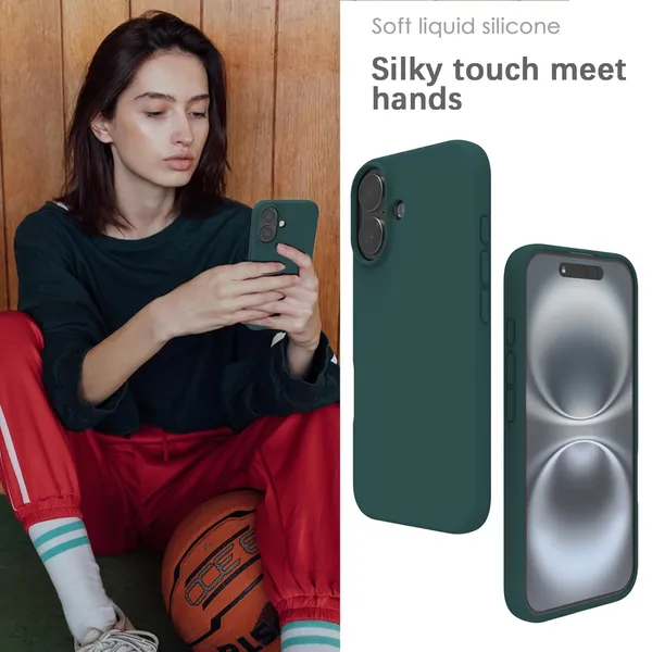 Premium_Silicone_Phone_Case_for_iPhone_16_Plus_-_Dark_Green