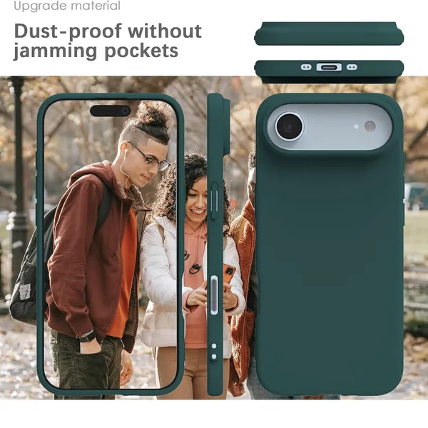 Premium_Silicone_Phone_Case_for_iPhone_17_Air_-_Dark_Green