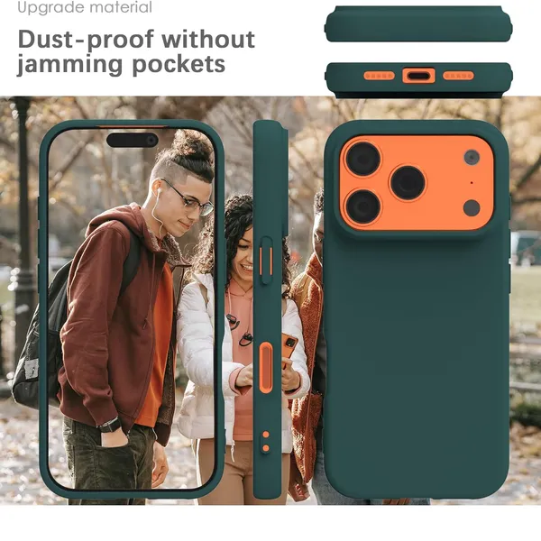 Premium_Silicone_Phone_Case_for_iPhone_16_Pro_&_iPhone_17_Pro_-_Dark_Green