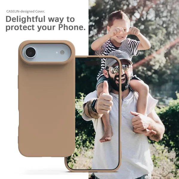 Premium_Silicone_Phone_Case_for_iPhone_17_Air_-_Brown