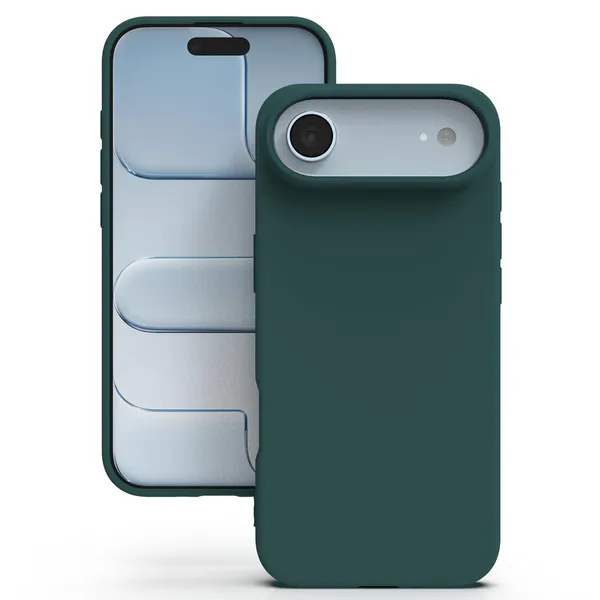 Premium_Silicone_Phone_Case_for_iPhone_17_Air_-_Dark_Green