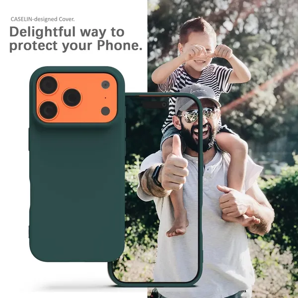 Premium_Silicone_Phone_Case_for_iPhone_16_Pro_&_iPhone_17_Pro_-_Dark_Green