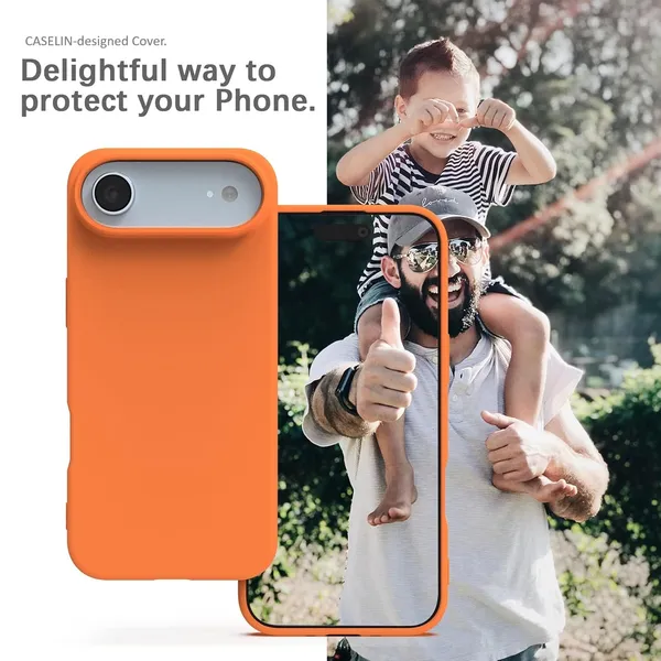Premium_Silicone_Phone_Case_for_iPhone_17_Air_-_Orange