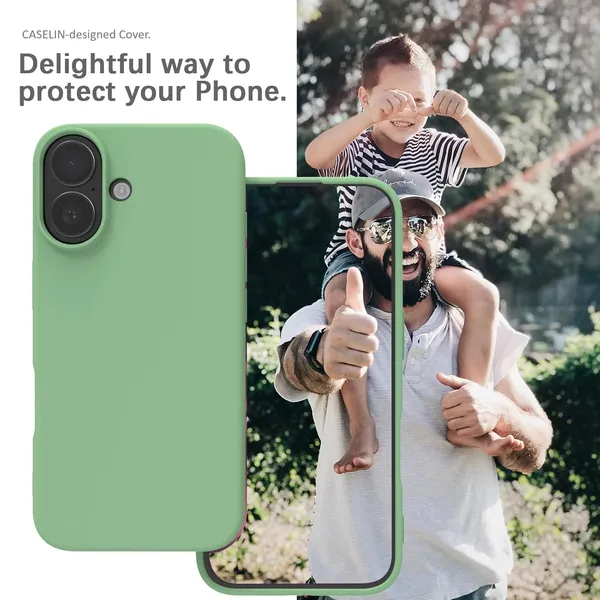 Premium_Silicone_Phone_Case_for_iPhone_16_Plus_-_Mint_Green