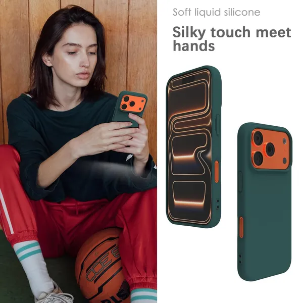 Premium_Silicone_Phone_Case_for_iPhone_16_Pro_&_iPhone_17_Pro_-_Dark_Green