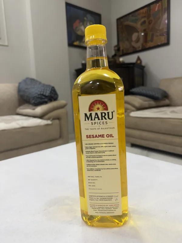 Maru_Spices_Wood_Pressed_Sesame_Oil