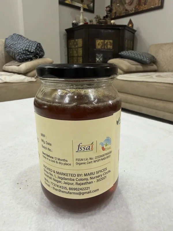 Thar_Dhenu_A2_Bilona_Ghee_1_Ltr_&_Maru_Organic_Honey_500ml_Combo_-_Pack_of_2