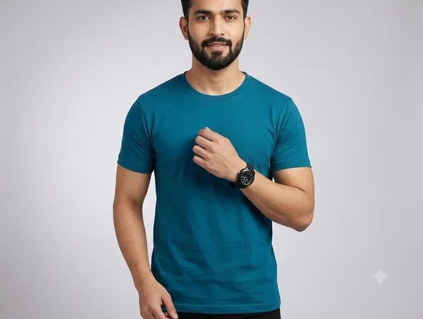 Teal_Regular_Fit_T-Shirt_for_Men