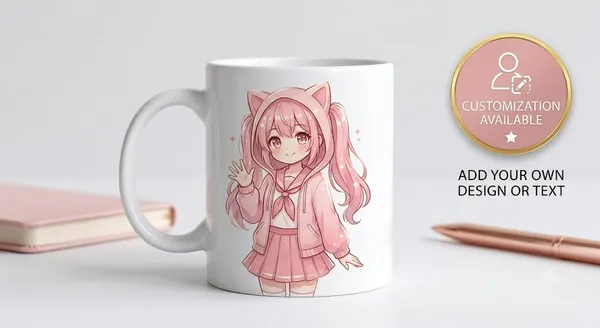 White_Anime_Print_Customizable_Ceramic_Mug
