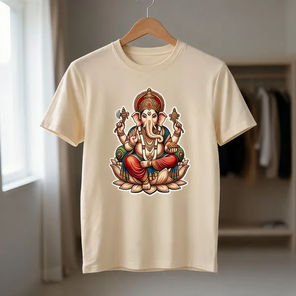 Beige_Printed_Regular_Fit_T_Shirt_For_Men