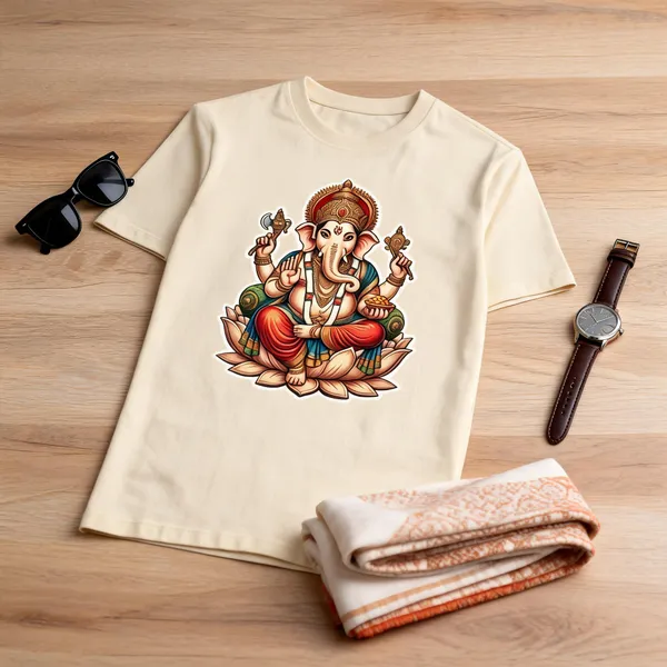 Beige_Printed_Regular_Fit_T_Shirt_For_Men