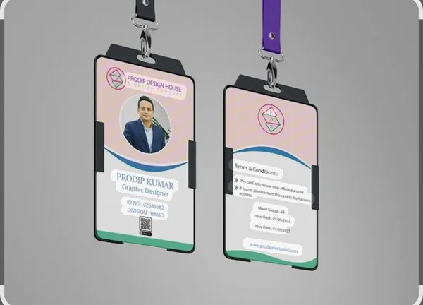 Black_Rigid_ID_Card_Holder_With_Lanyard_for_Office_Use