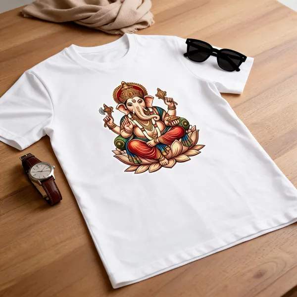 White_Printed_T_Shirt_For_Men