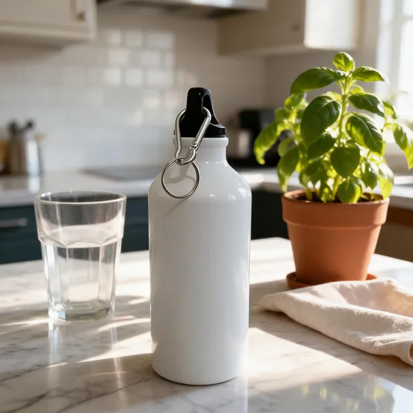 White_Metal_Plain_Water_Bottle