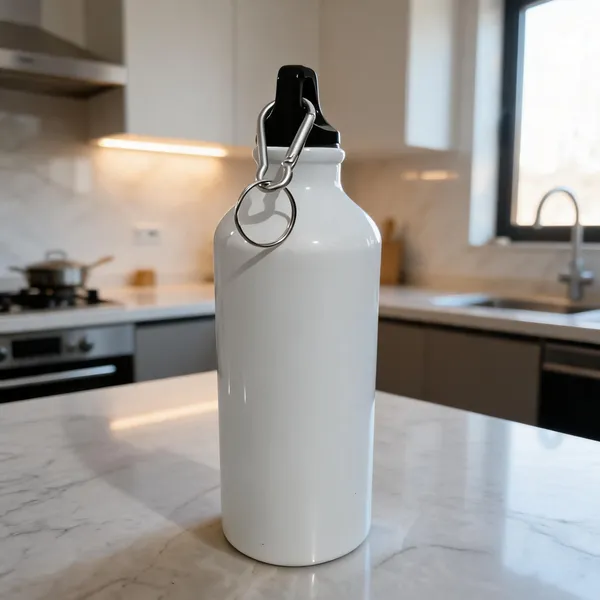 White_Metal_Plain_Water_Bottle