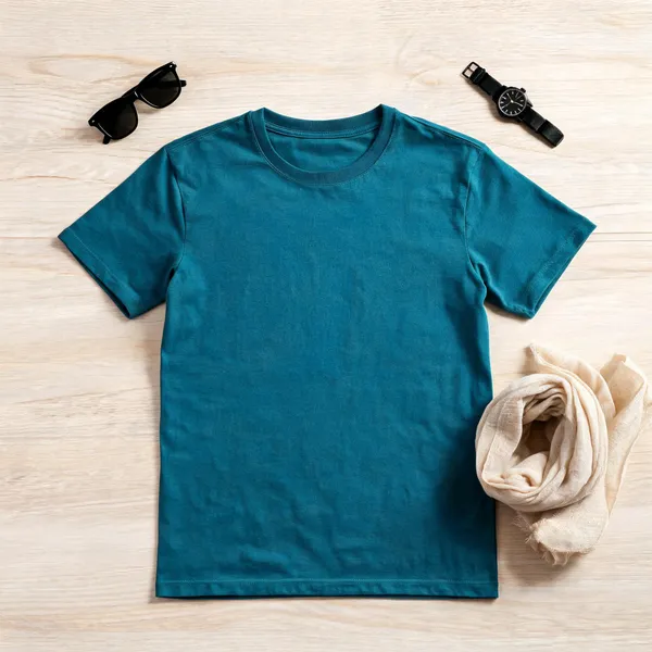 Teal_Regular_Fit_T_Shirt_For_Men