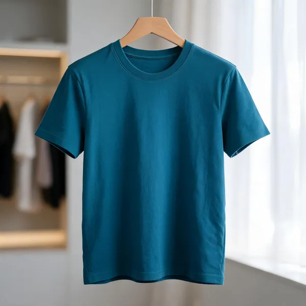 Teal_Regular_Fit_T_Shirt_For_Men