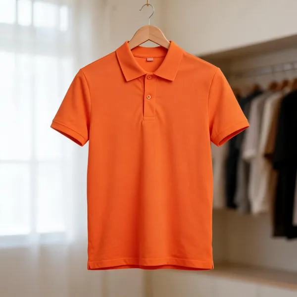 Orange_Regular_Fit_Polo_T_Shirt_For_Men