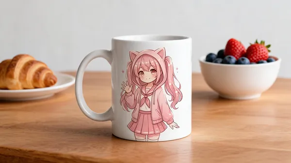 White_Anime_Print_Customizable_Ceramic_Mug