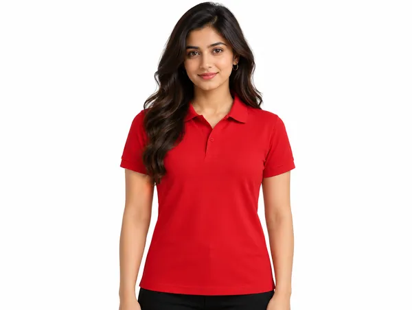 Red_Regular_Fit_Polo_T_Shirt_For_Women