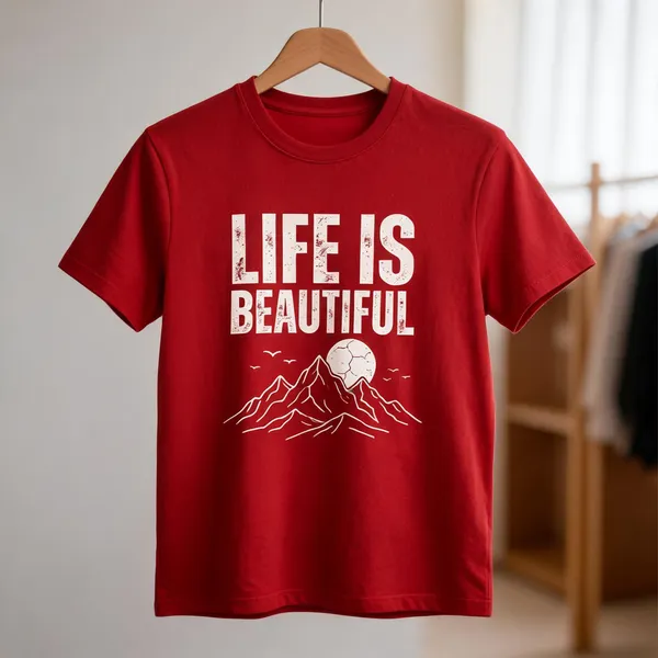 Red_Crew_Neck_Printed_T_Shirt_For_Men