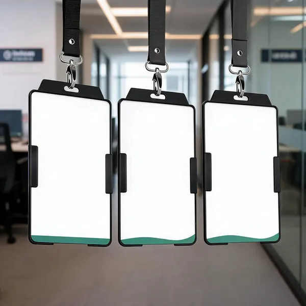 Black_Rigid_Id_Card_Holder_With_Lanyard_For_Office_Use_Pack_Of_3