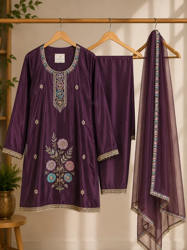 Purple_Embroidered_Straight_Kurta_Set_With_Dupatta_for_Women