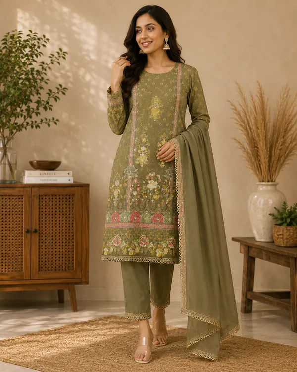 Olive_Green_Printed_Straight_Suit_Set_for_Women