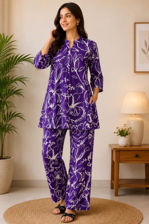 Purple_Floral_Print_Night_Suit_Set_for_Women
